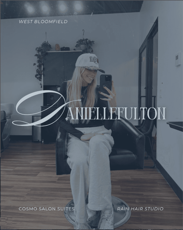 Salon interior at Danielle Fulton hair